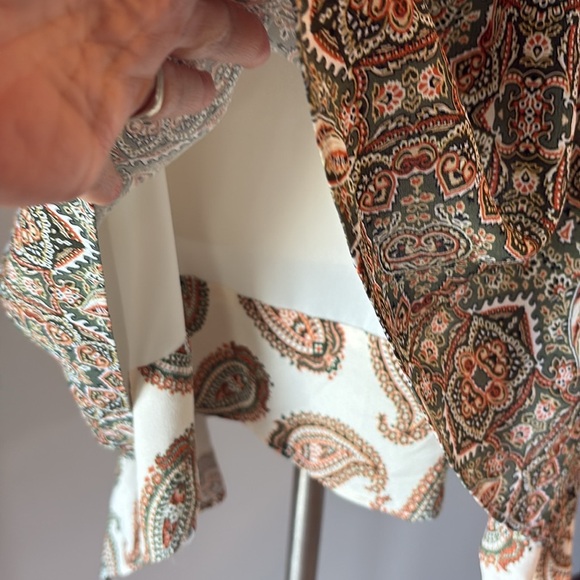 Karen Kane women’s desert Gypsy paisley print flowy tank top shell layer look XL - Picture 4 of 13